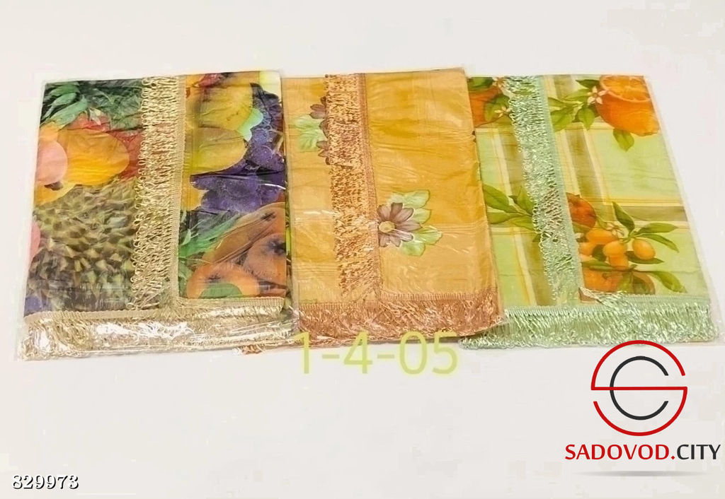 Скатерти клеёнка с бахромой