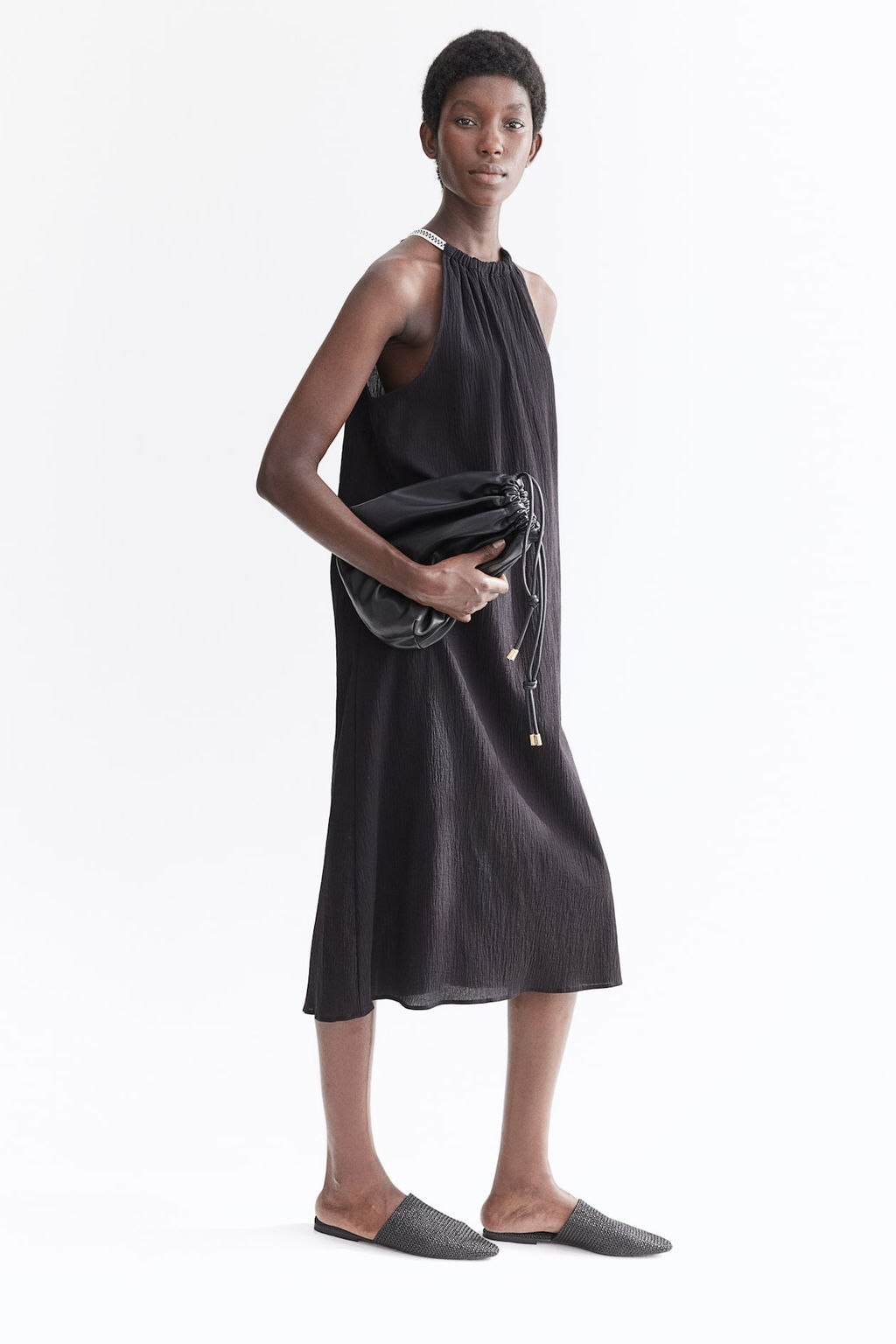 Vestido de algodon con cordon de ajuste - H&m фото 2