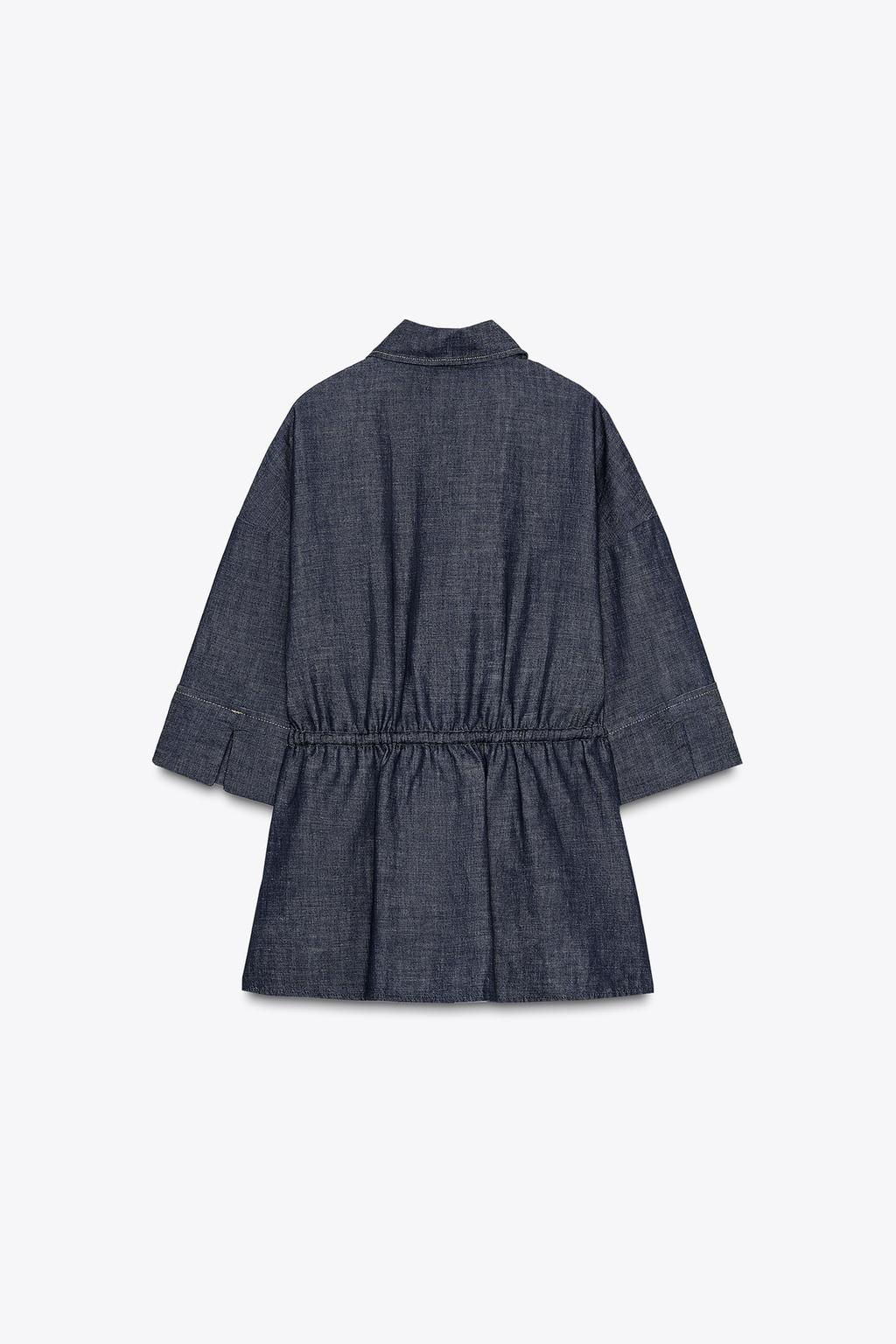 LINEN BLEND SAFARI SHIRT - Zara фото 7