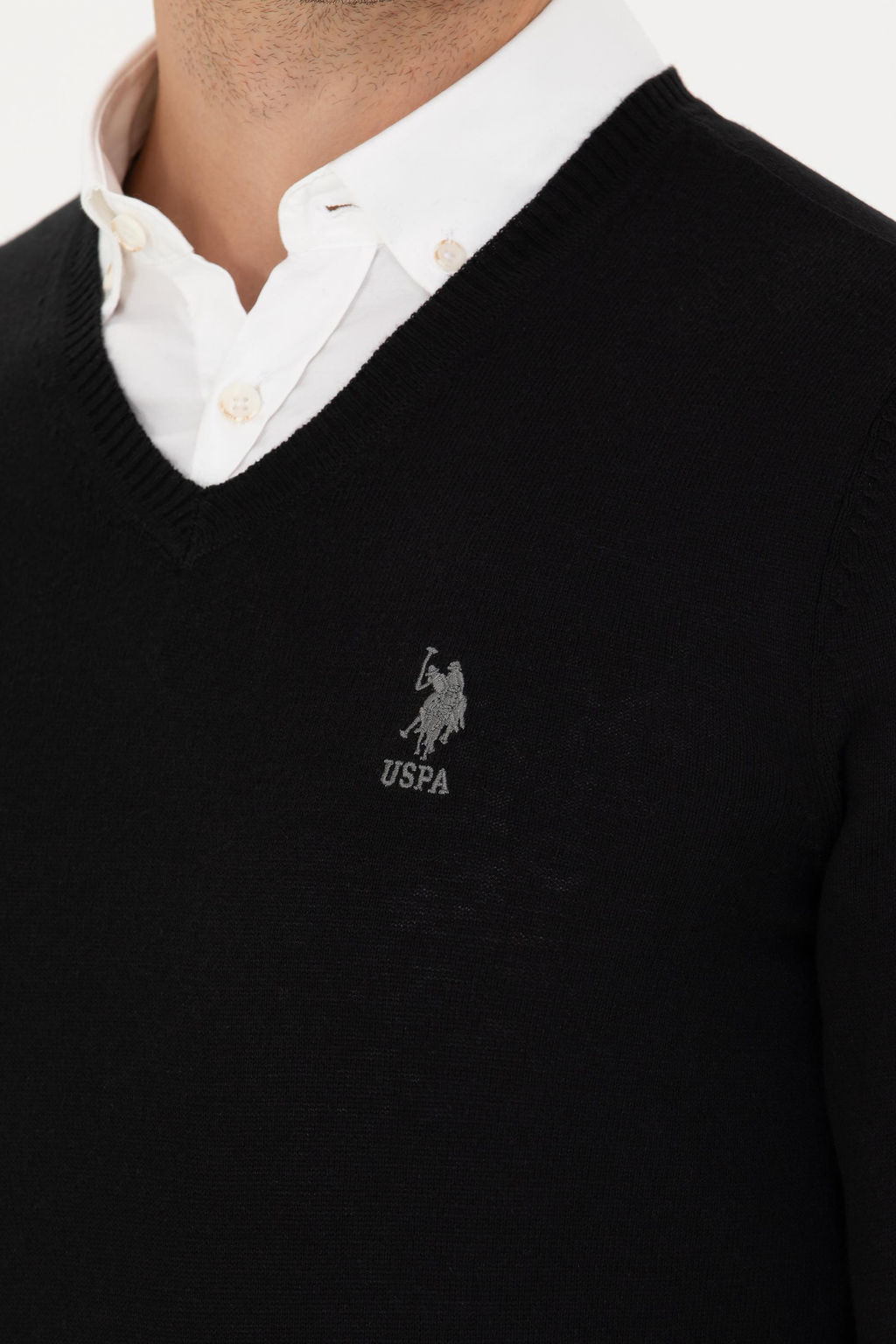 Мужской черный базовый свитер Неожиданная скидка в корзине - U.s. polo assn фото 14