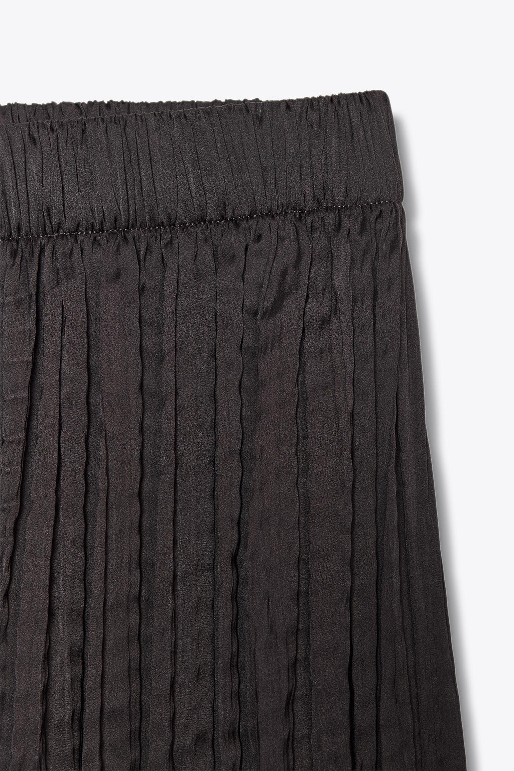 CRINKLED-EFFECT SATIN SKIRT - Zara фото 9