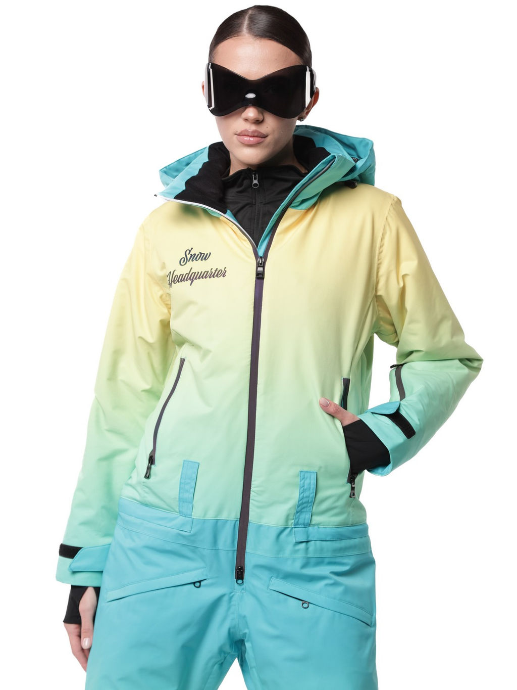 Комбинезон BB-0550 Лимонно-голубой