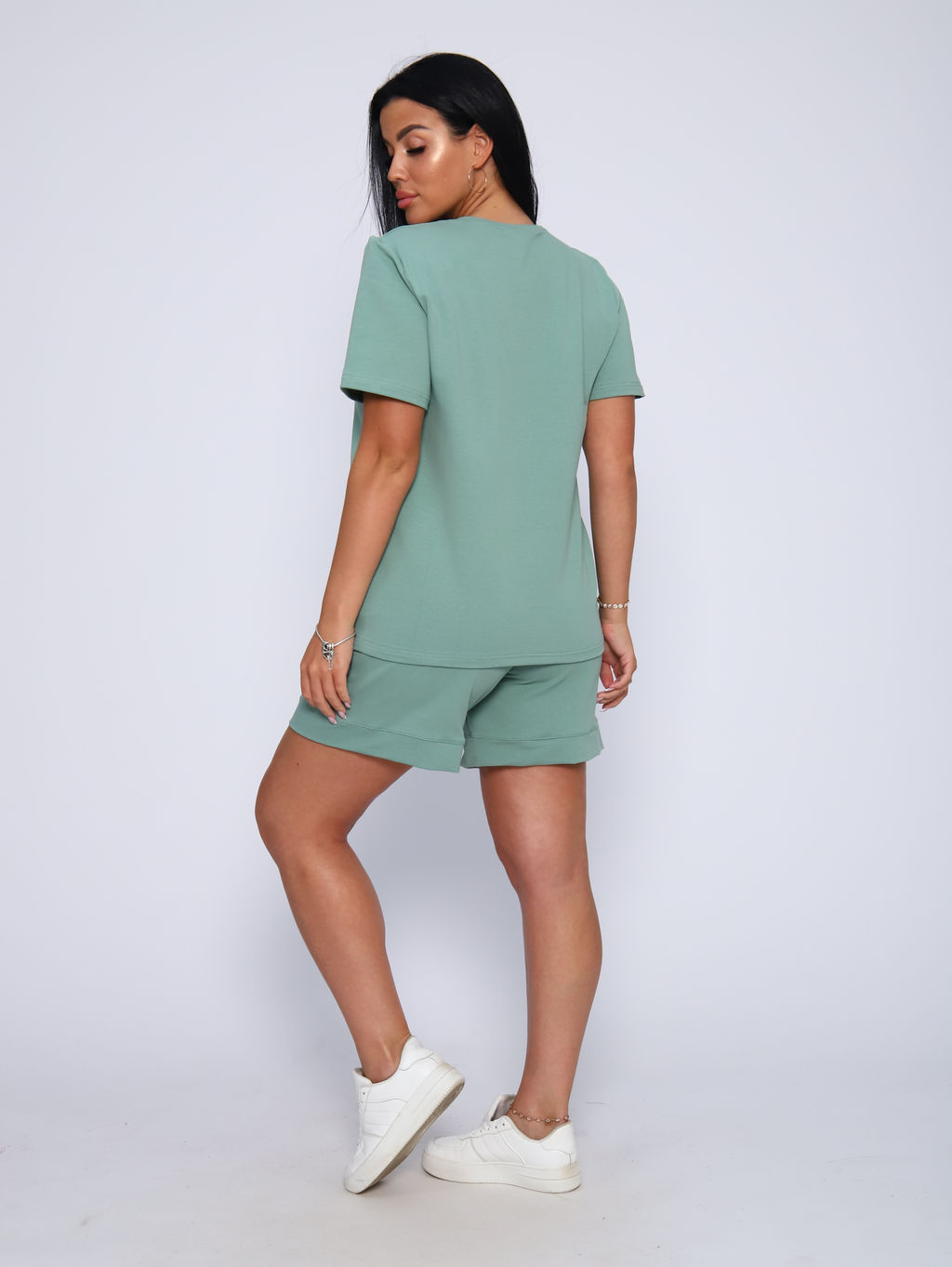 РАСПРОДАЖА Костюм (футболка+шорты)_913/оливковый - Ihomelux фото 4