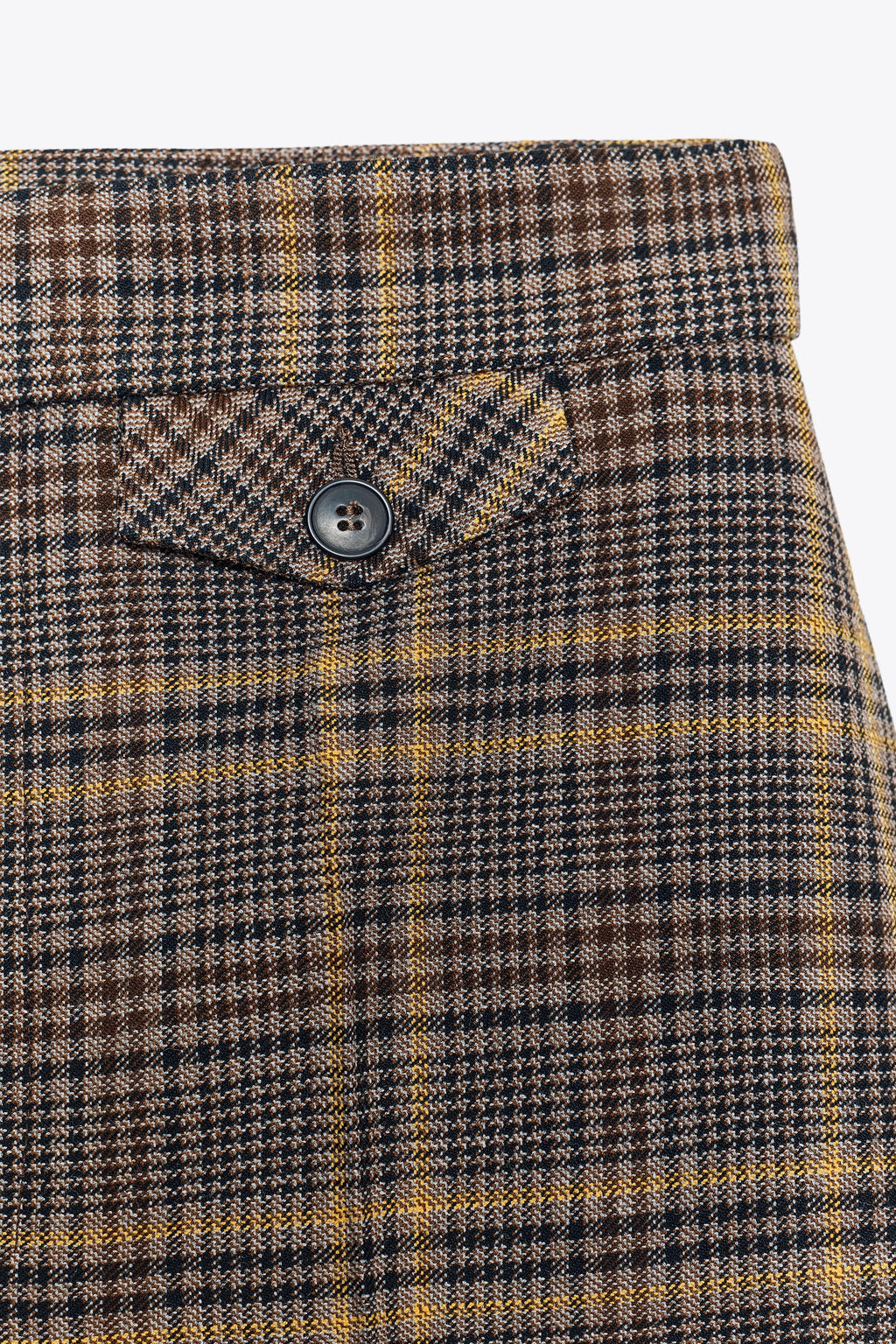 ZW COLLECTION CHECK ANKLE GRAZER TROUSERS