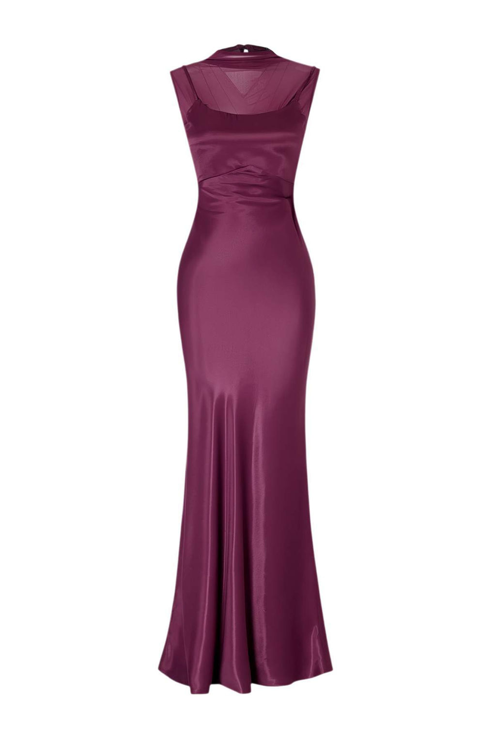 Kahverengi Duz Saten Maxi Abiye & Mezuniyet Elbisesi TPRSS26AE00168 - Trendyolmilla фото 9