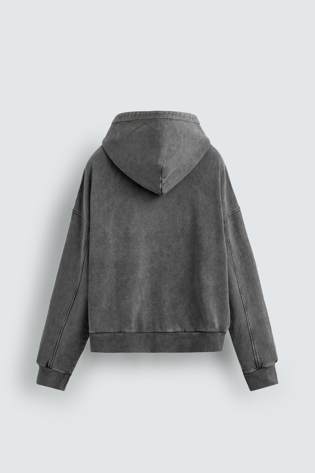 WASHED ZIP HOODIE - Zara фото 9
