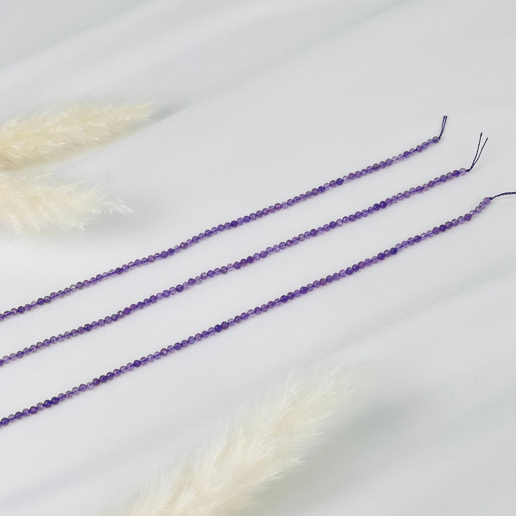 Бусины для украшений из Аметиста (156 бусин) 39 см