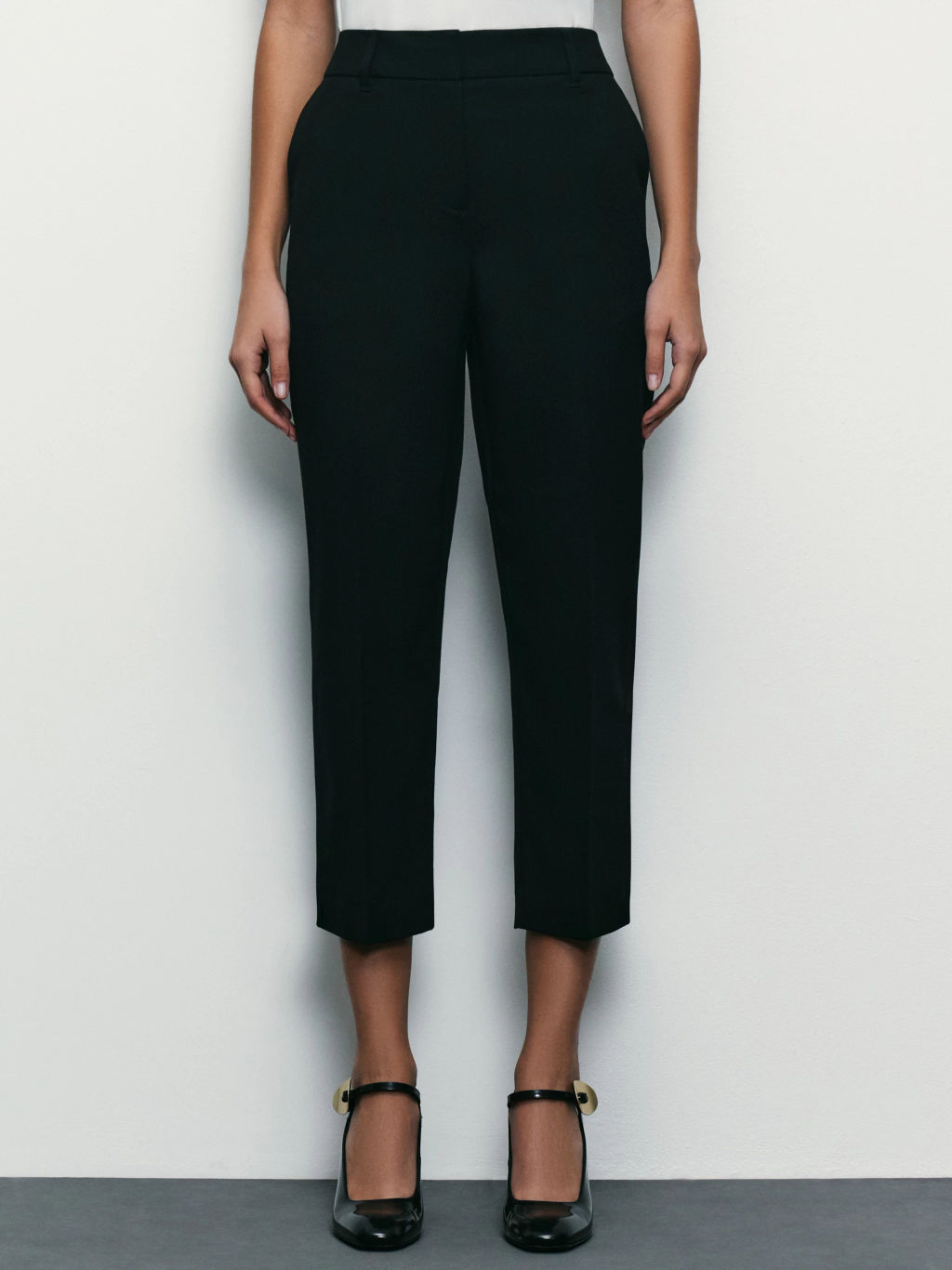 Укороченные брюки с вискозой в составе / Zarina фото 2