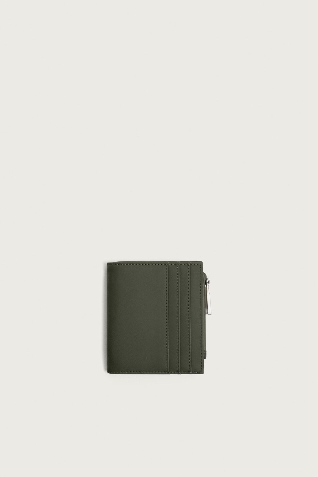 CARTERA MONEDERO ENGOMADO / Verde Caqui