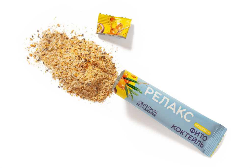 Фитококтейль "Релакс с псиллиумом", 5 стиков по 10 г Алфит 8464