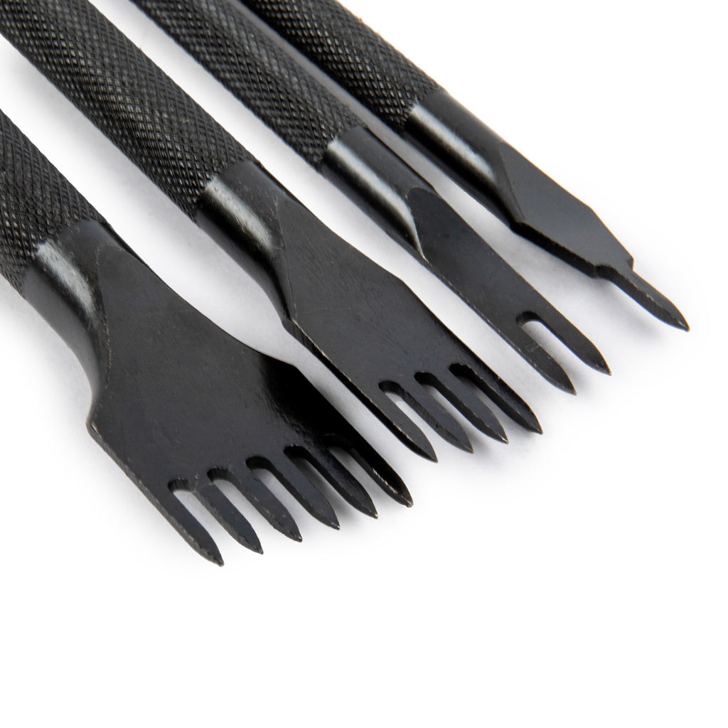 Промысел Пробойники строчные, набор (ромбовидные зубцы) LT-024 для кожи ромб, шаг 4 мм