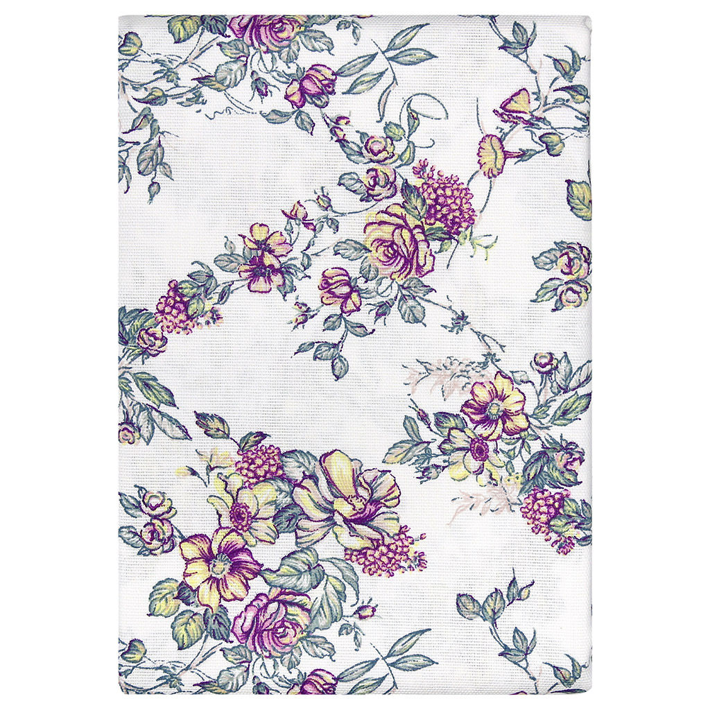 Сиреневый букет К Скатерть 180х145см, длина стола до 140см, на 6 персон, хлопок Премиум 186г/м2, Домашняя мода (Россия)  фото 4