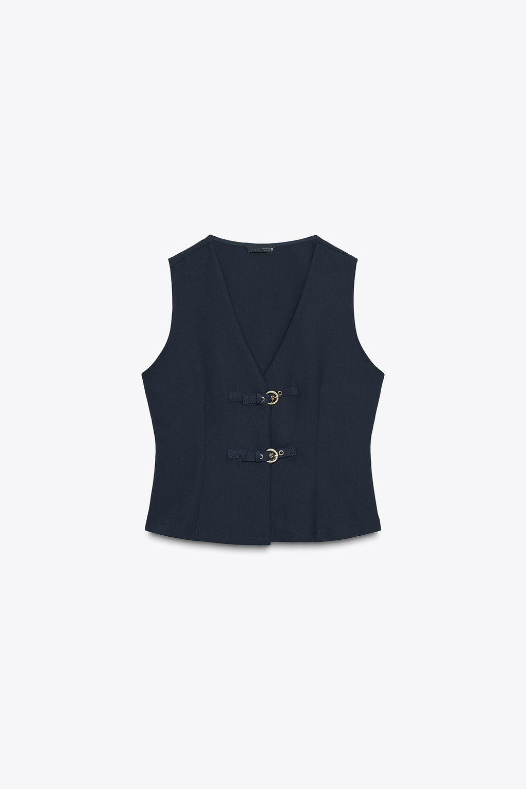 CREPE TOP WITH BUCKLES - Zara фото 6