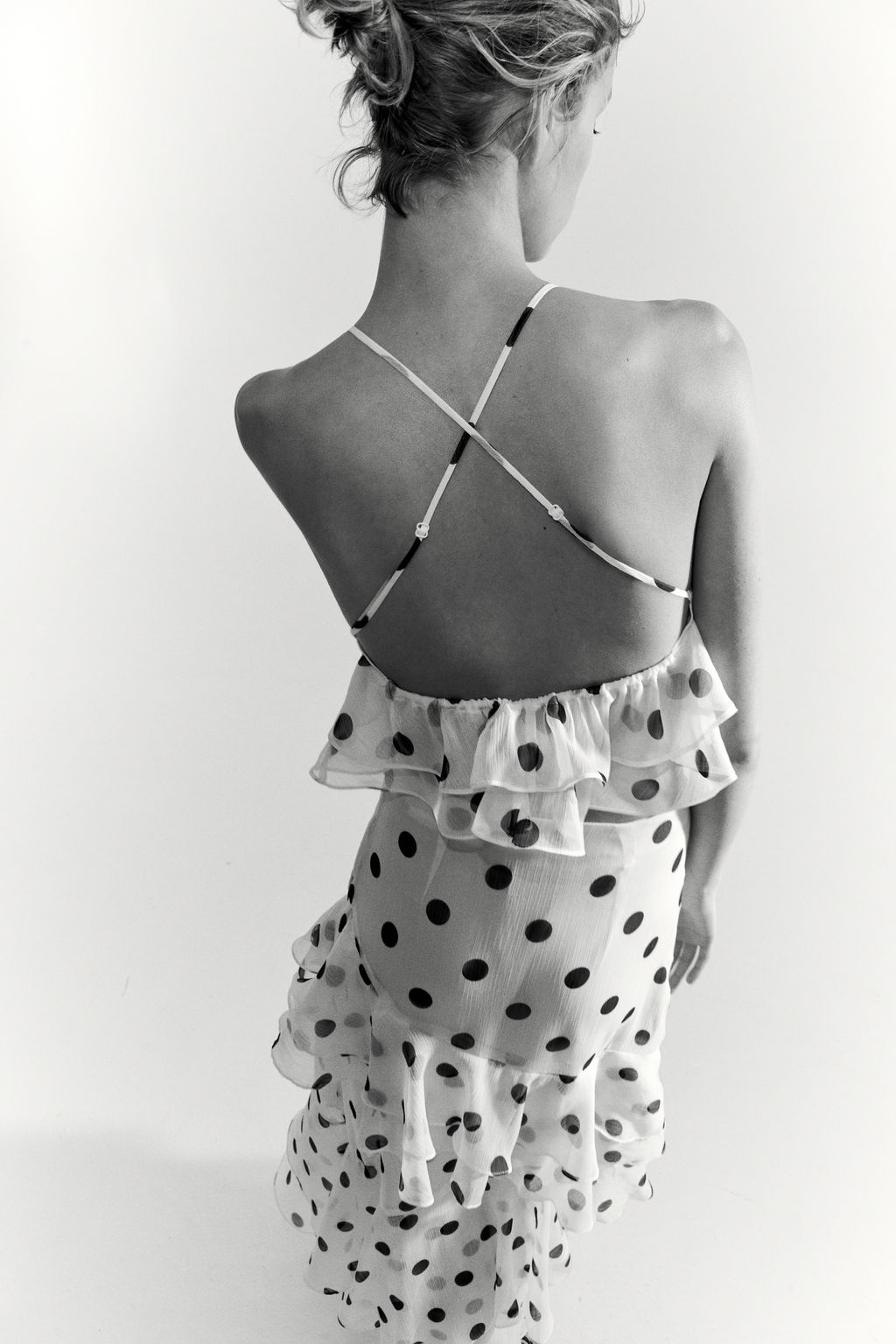 Top de volantes con tirantes espagueti - H&m фото 2