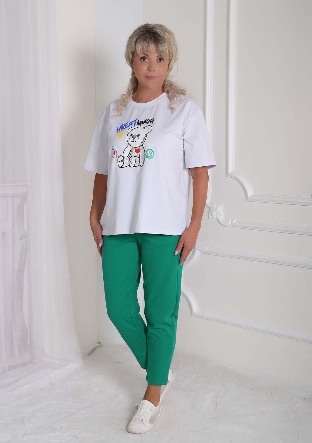 Брюки Клэр зеленые - Марлен фото 2