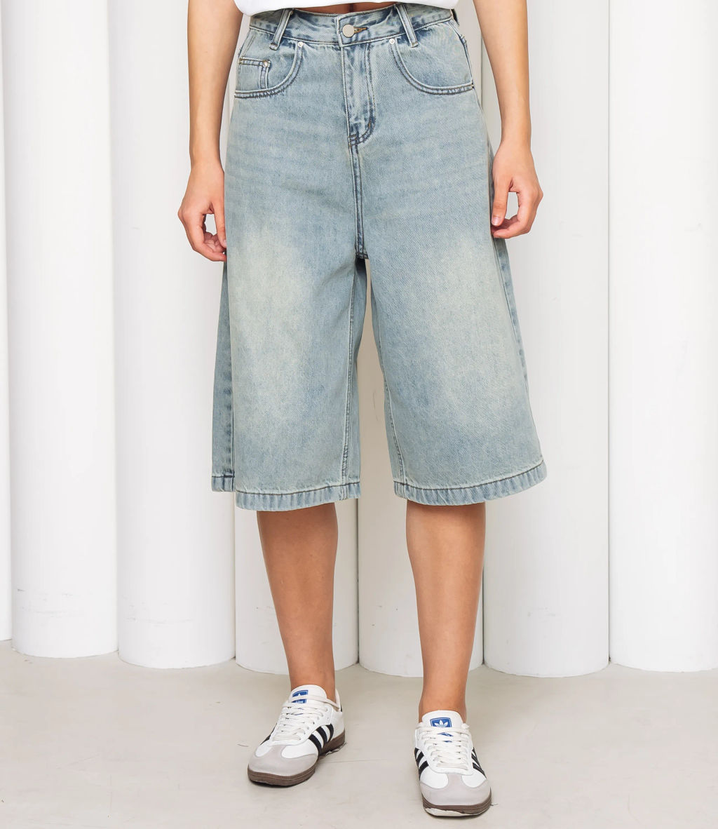 Джинсовые шорты #КТ3256, голубой - Dommod фото 2