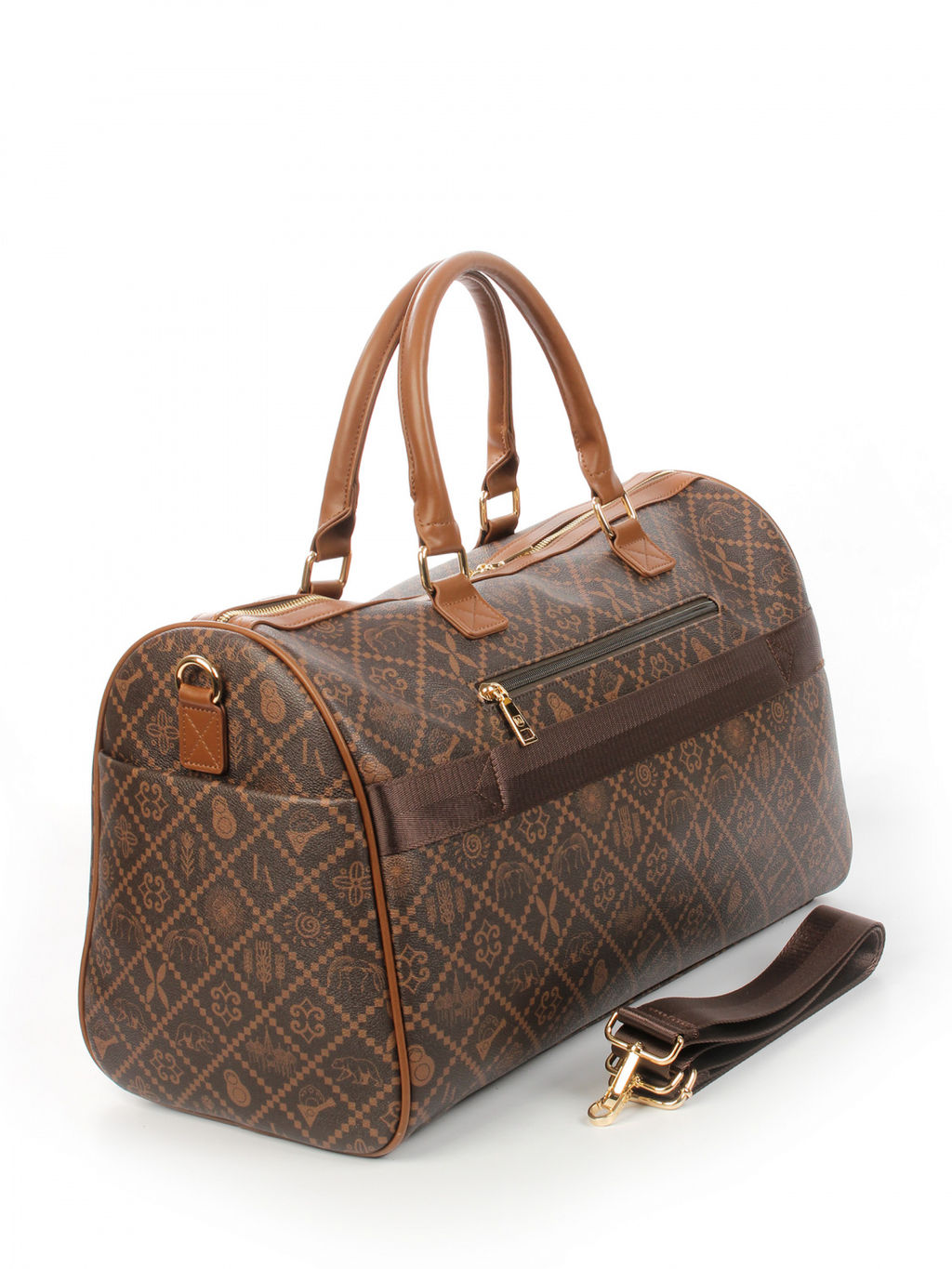 LACCOMA сумка АС89008-Россия-шоколад эко кожа хлопок