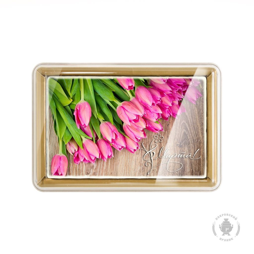 Розовые тюльпаны "8 Марта" (140 грамм)