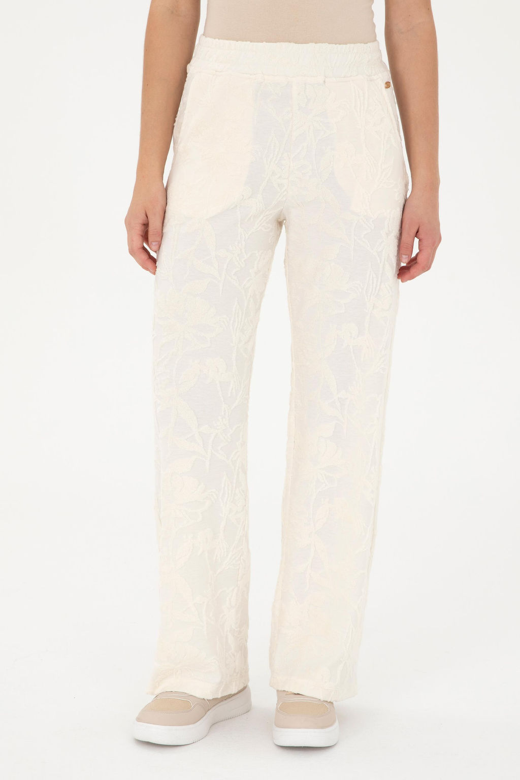 Женские кремовые спортивные штаны - U.s. polo assn фото 2