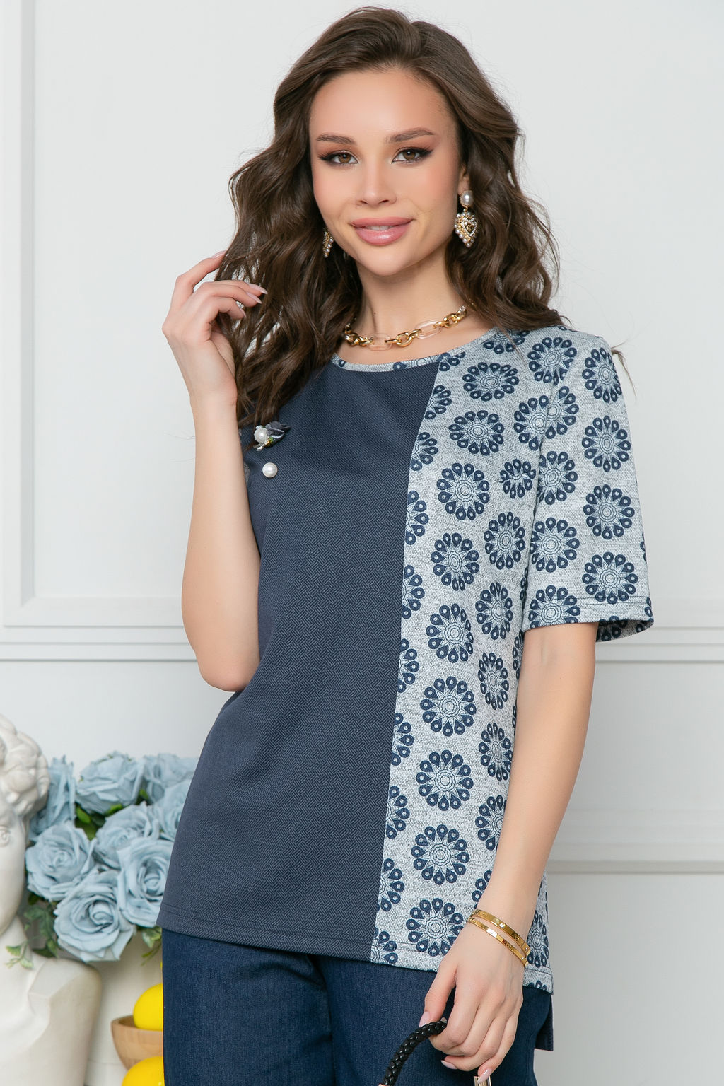 Блуза Bellovera 31Б5040 синий