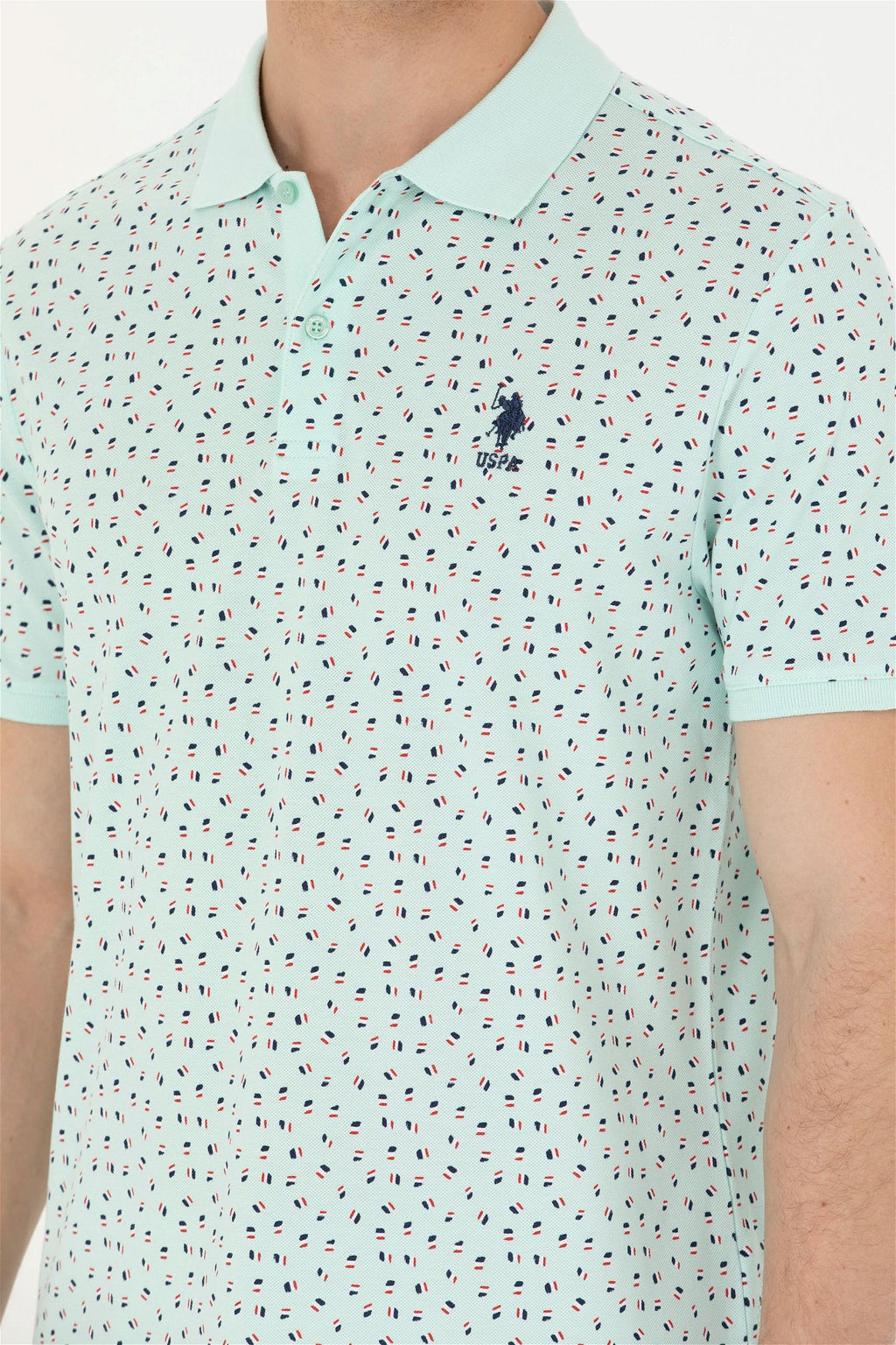 Мужская футболка водно-зеленого цвета - U.s. polo assn фото 7