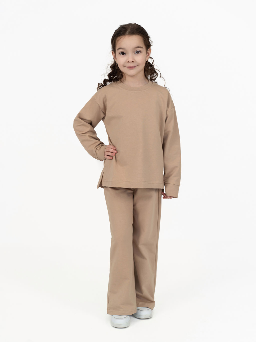 Костюм детский для девочки капучино 7065 (116)