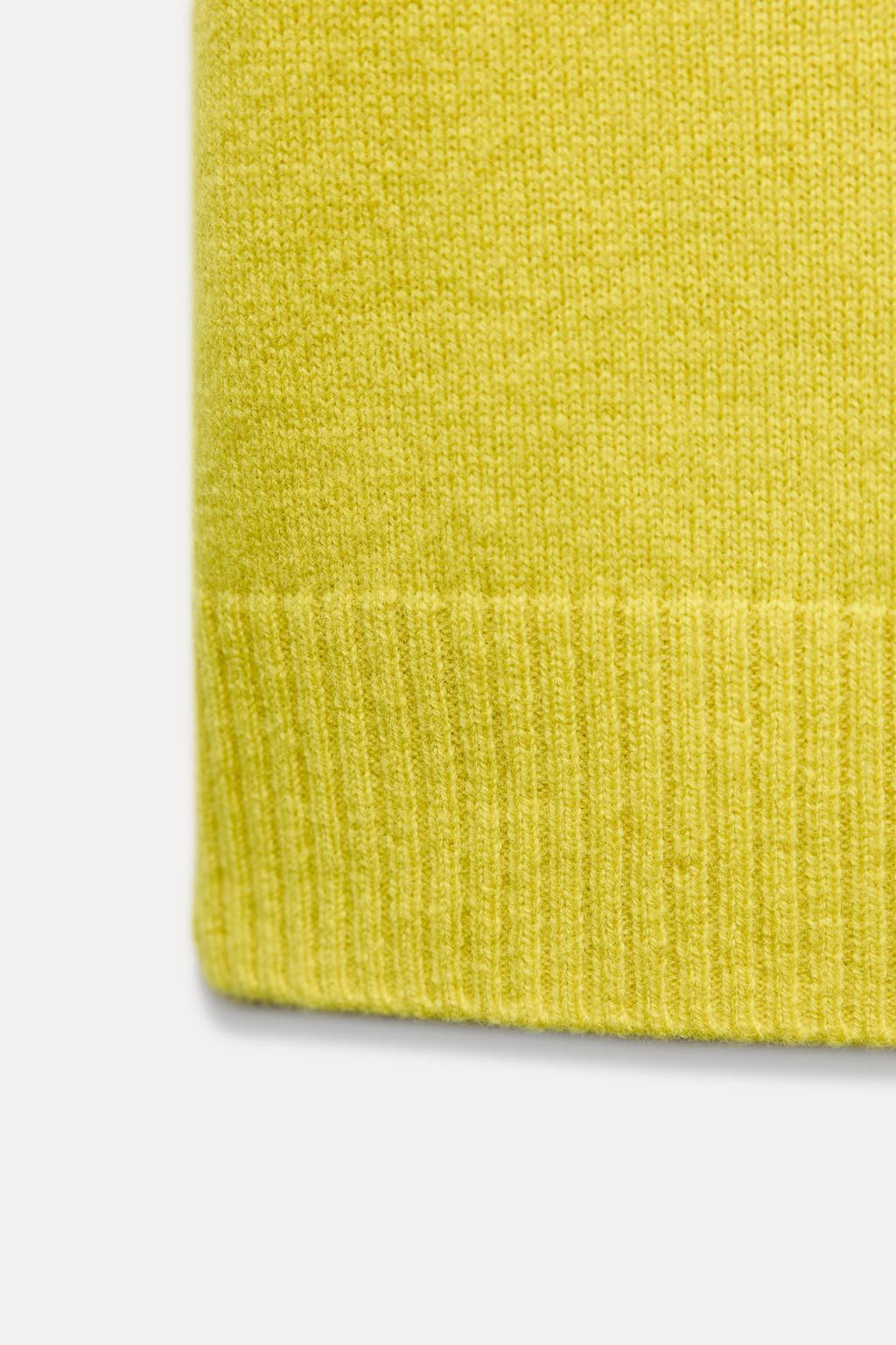 BASIC 100% WOOL SHORT SLEEVE TOP - Zara фото 14