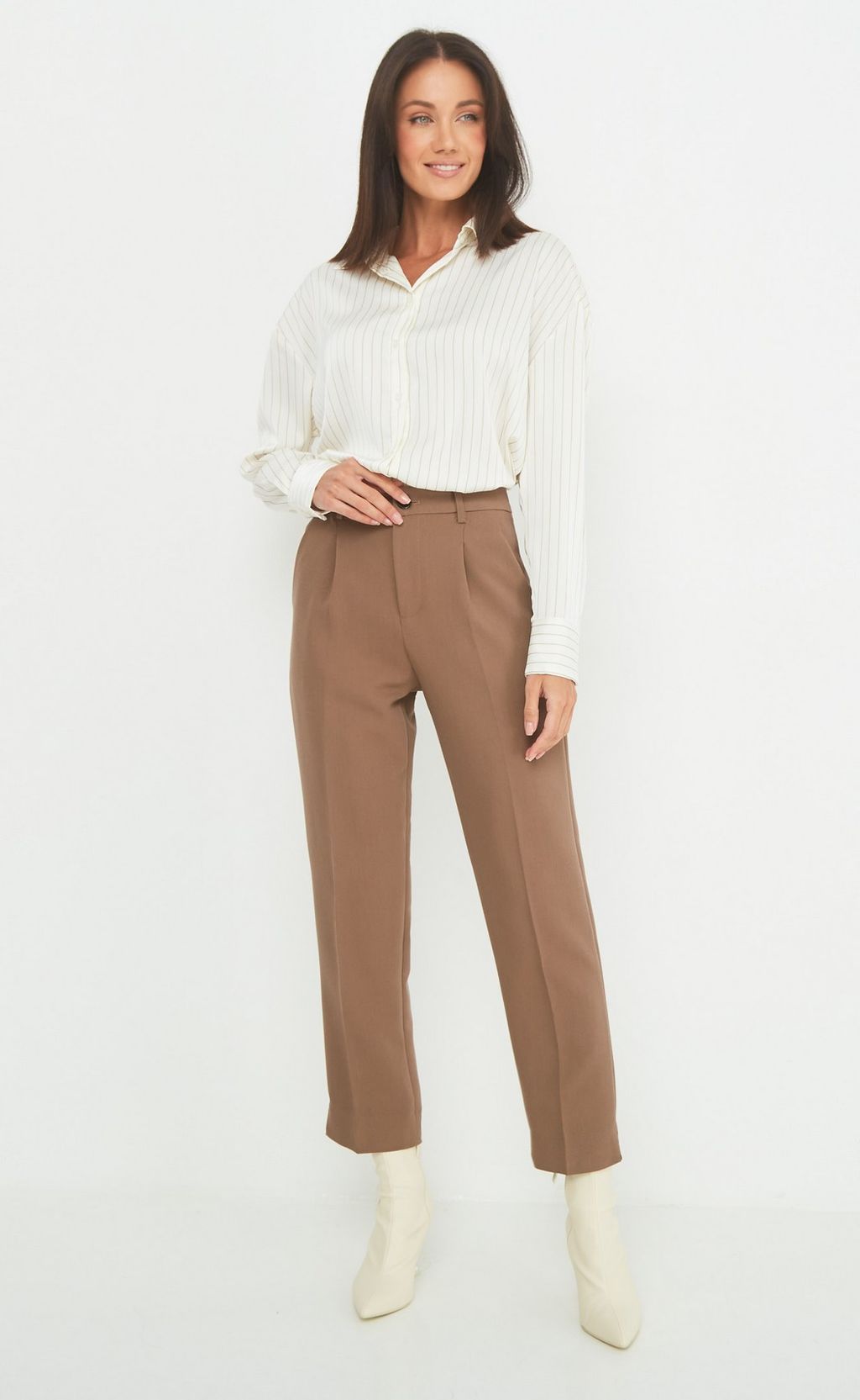 Брюки F222-0822 beige - Fine joyce фото 3