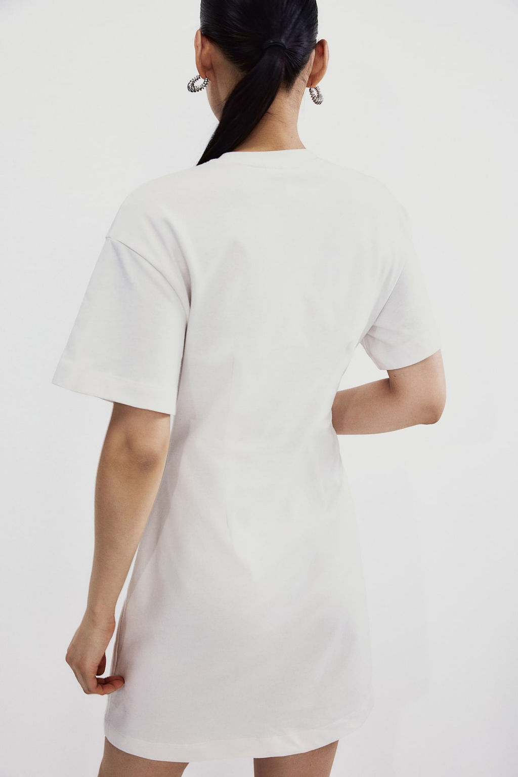 Vestido camiseta entallado - H&m фото 5