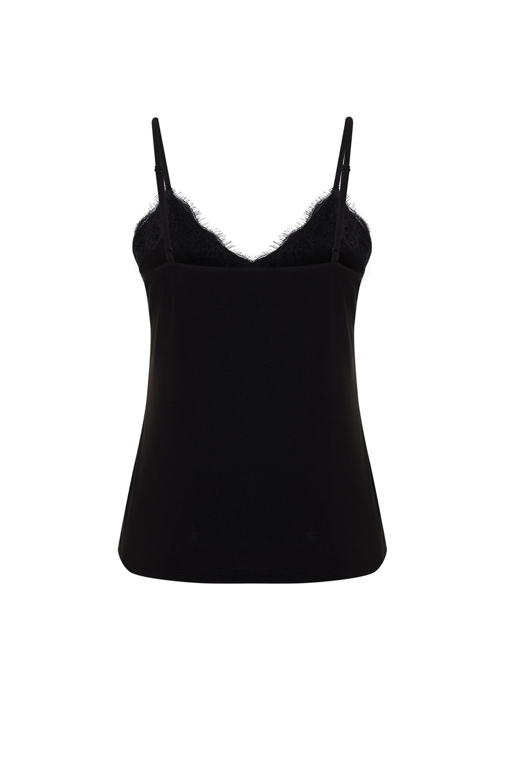 Trendyolmilla Siyah Dantel Detayl? V Yaka Ask?l? Esnek Orme Bluz TWOSS24BZ00402  фото 8