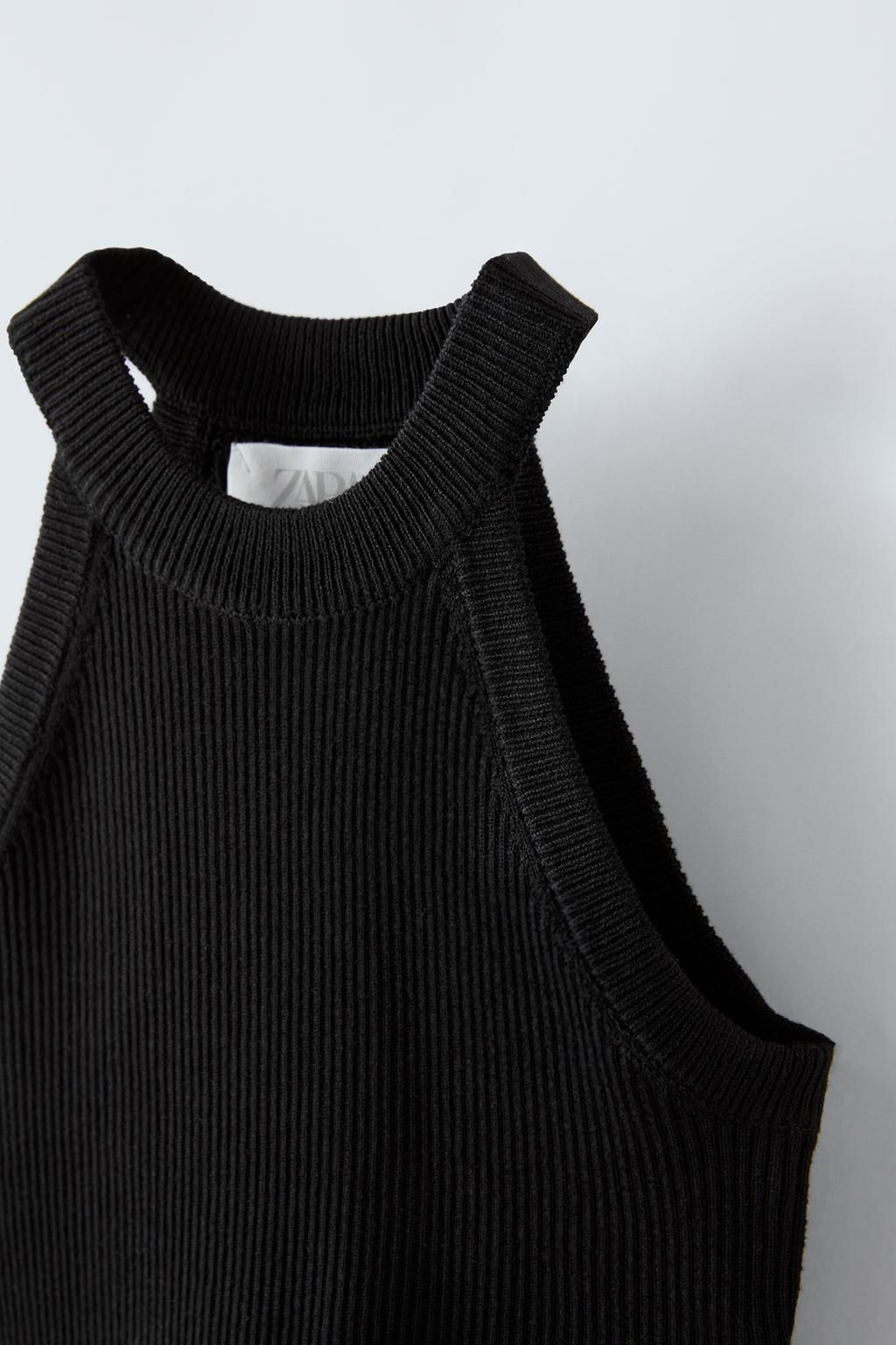 RIBBED HALTER TOP - Zara фото 10