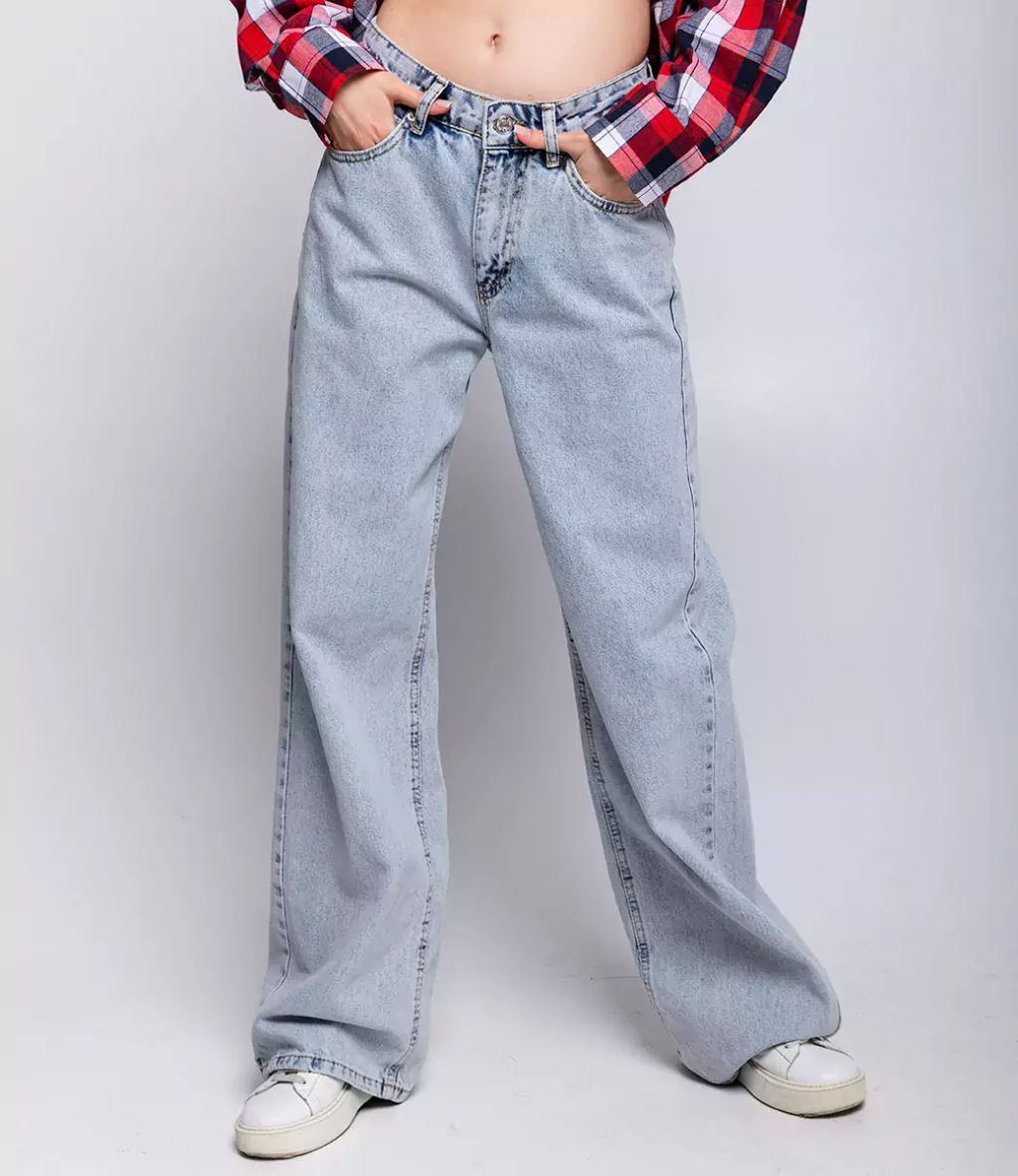 Джинсы #БШ2150, голубой