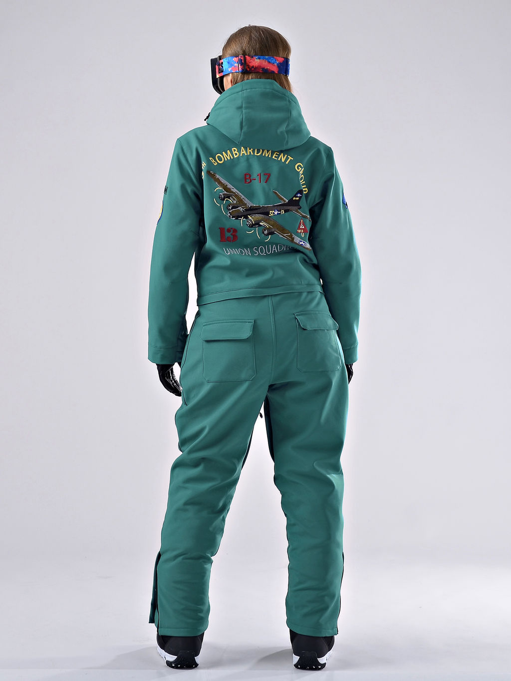 Женский зимний сноубордический комбинезон Alpha Endless 222/220730 GRN Изумрудный  фото 13