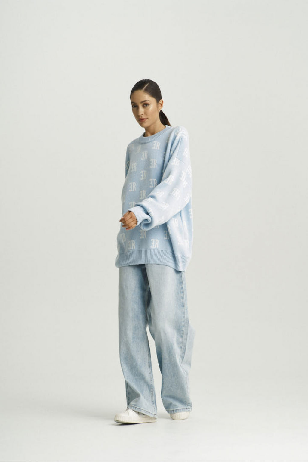 Джемпер Cotton Jacquard Light Blue