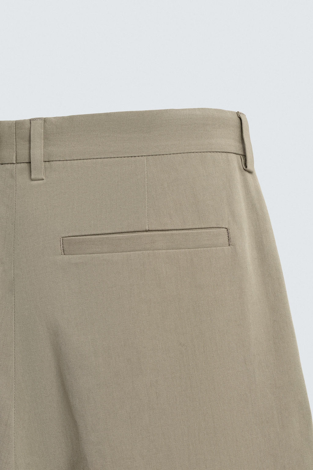 PANTAL?N STRAIGHT FIT PLIEGUES LIMITED EDITION / Khaki claro - Zara фото 10