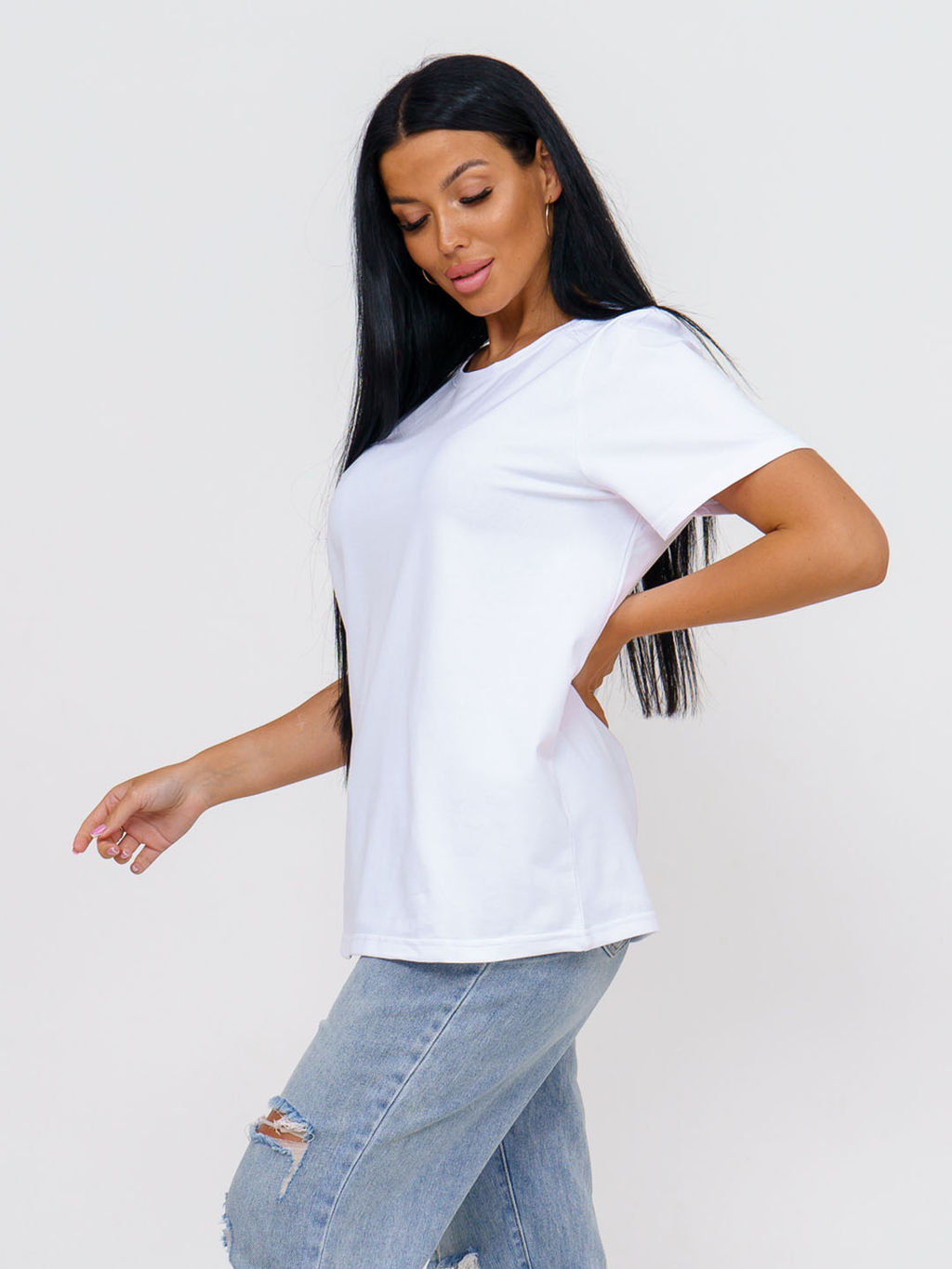 Футболка женская, цвет белый