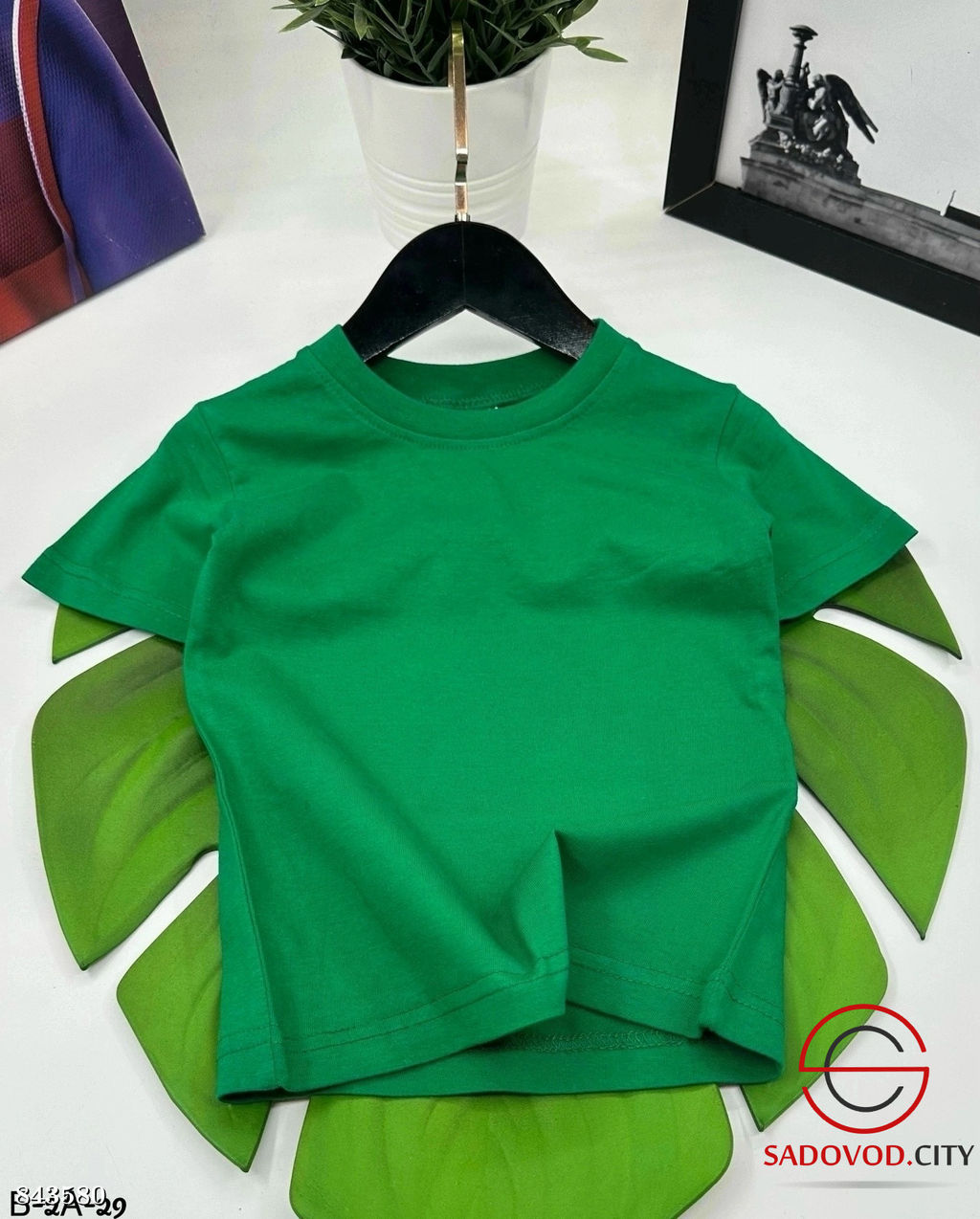 Футболка однотонная детская