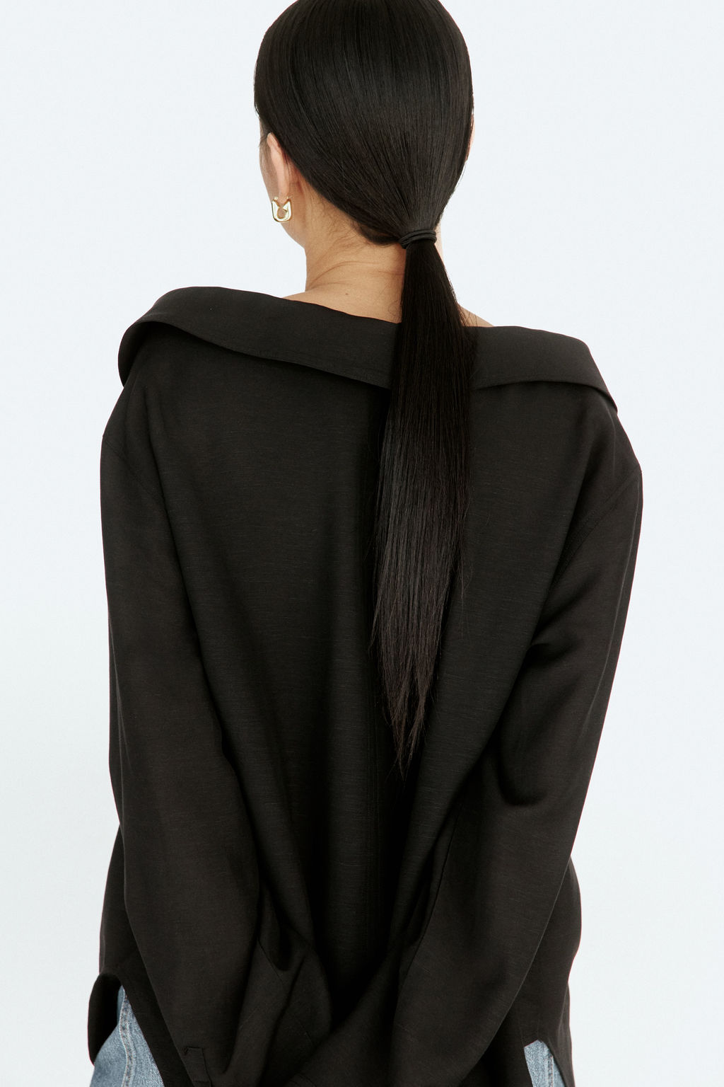 Camisa off-the-shoulder en mezcla de lino - H&m фото 6