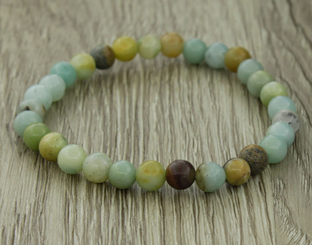 Амазонит зеленый 6мм, браслет Классика длина 17см - Agat77 фото 2