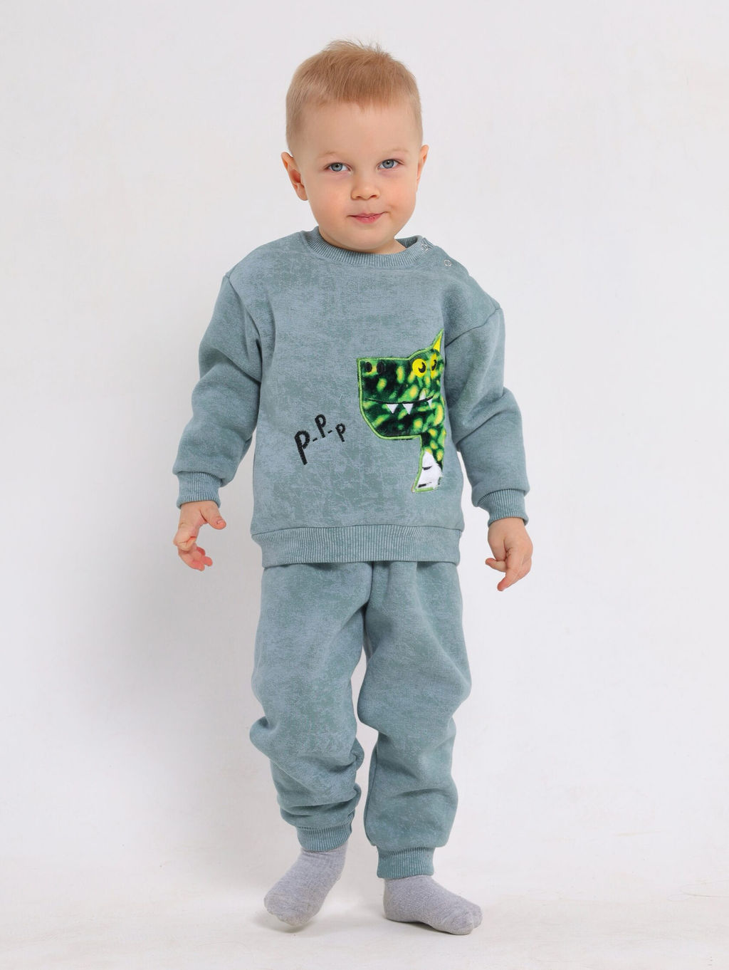 Костюм для мальчика с начесом Футер - Оптима фото 8