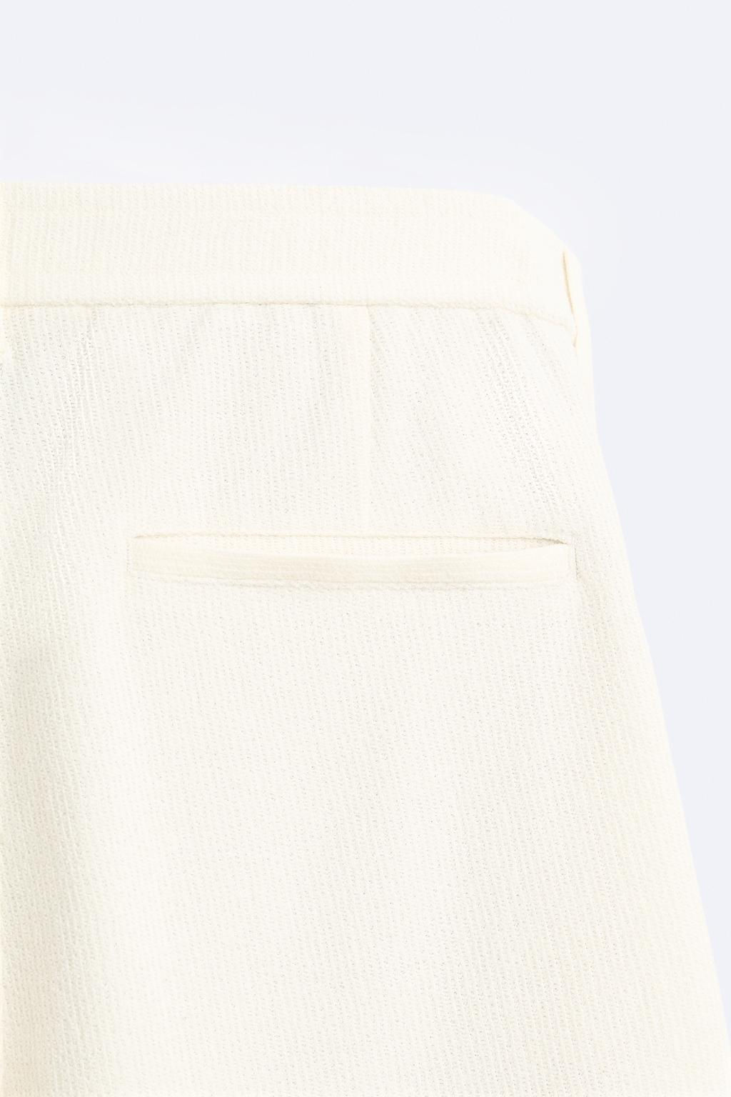 DOKULU PILILI PANTOLON - Zara фото 9