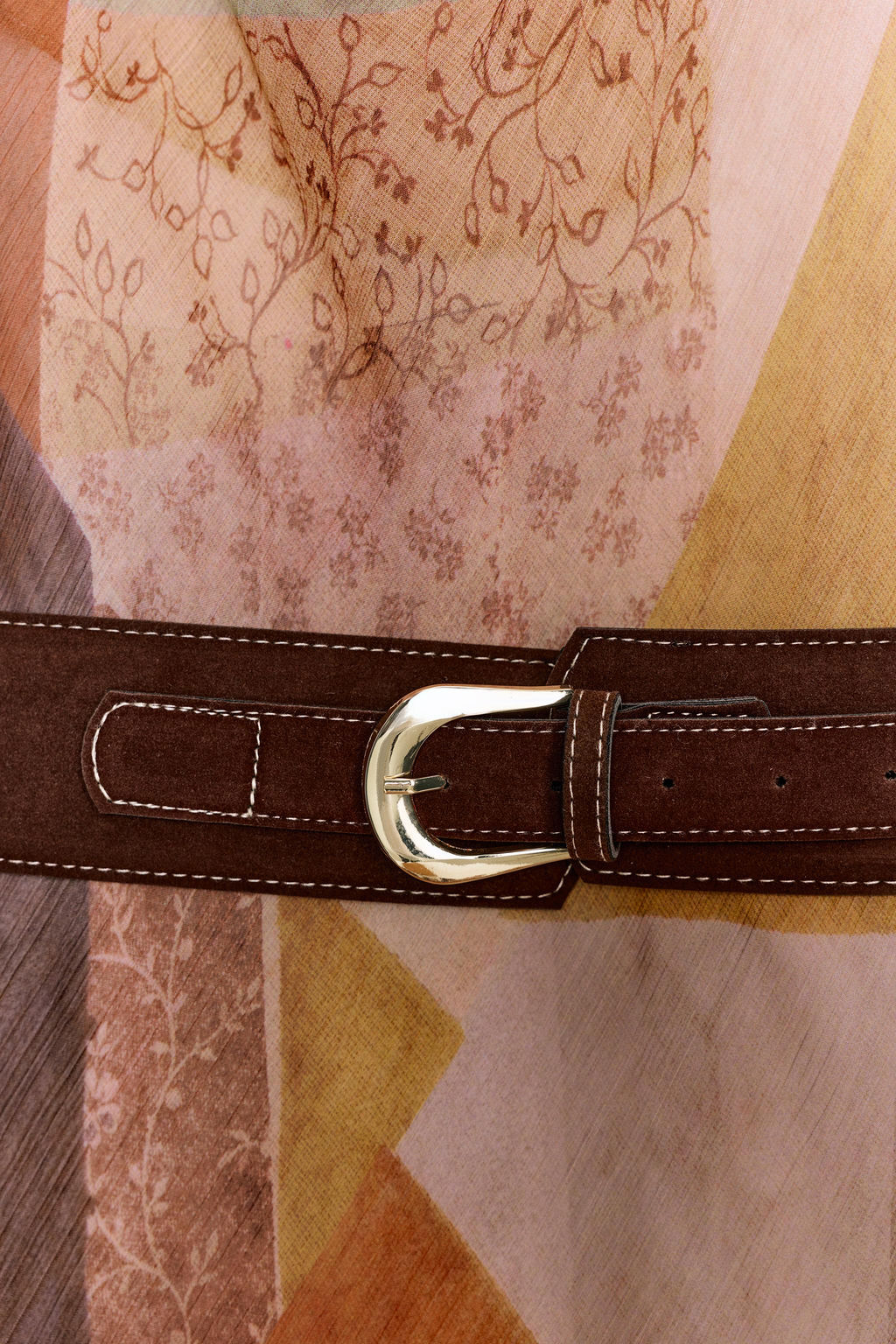 MINI PATCHWORK PRINT DRESS WITH BELT - Zara фото 8