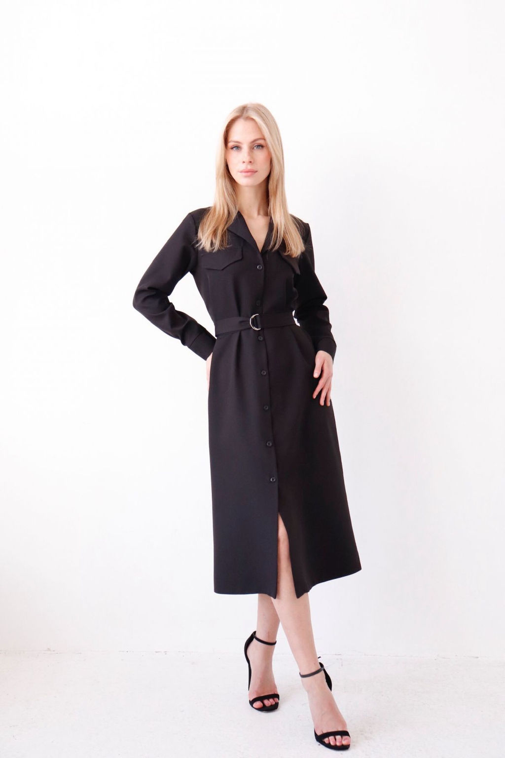 Платье-рубашка с английским воротником - Martichelli фото 226