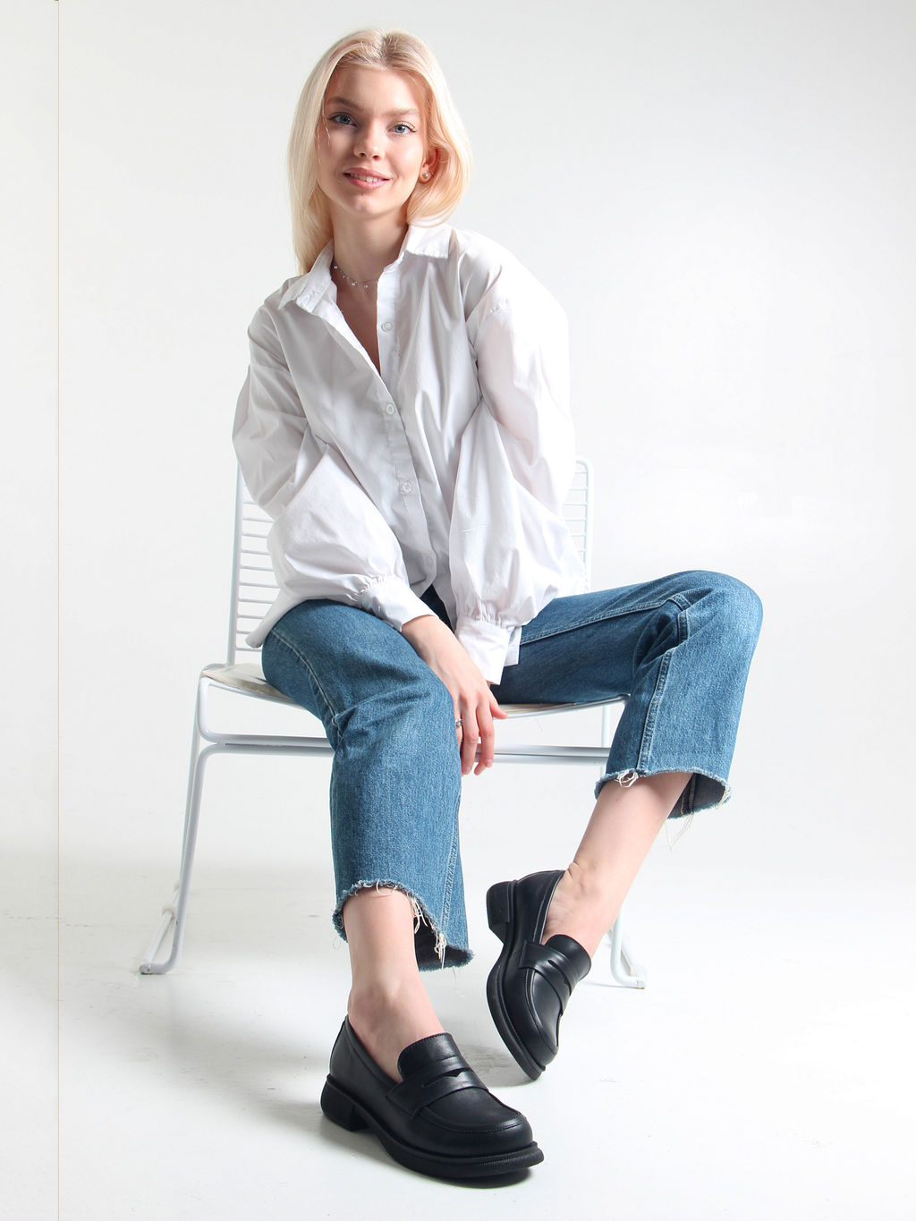 Лоферы туфли 175.патрицияbl. черный