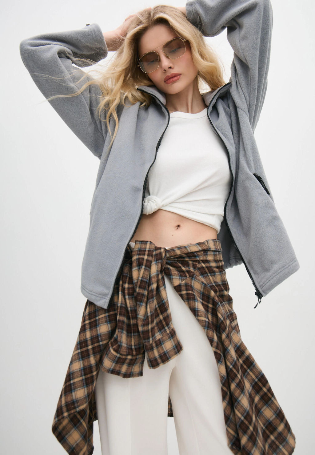 Толстовка oversize 26234-545 флис - Avese фото 60