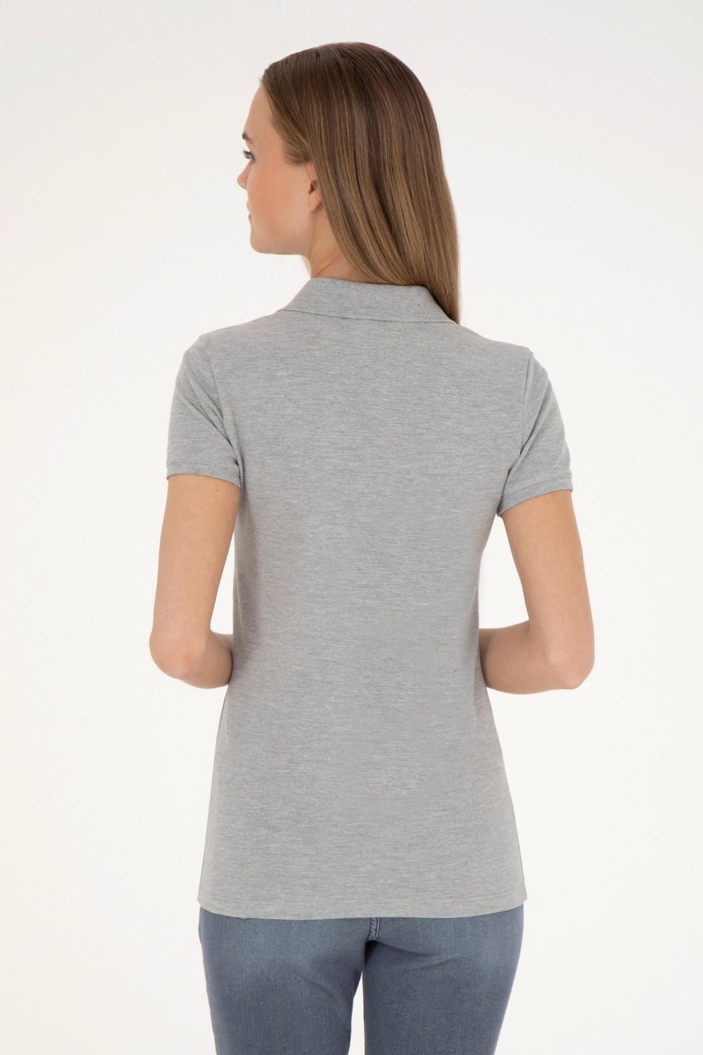 Женщина серая меландж базовая скидка на сюрприз в корзине - U.s. polo assn фото 5