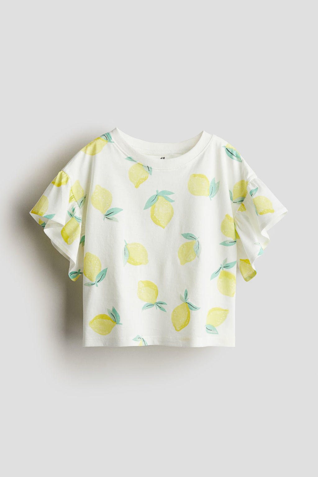 Camiseta de punto con manga de volantes - H&m фото 4