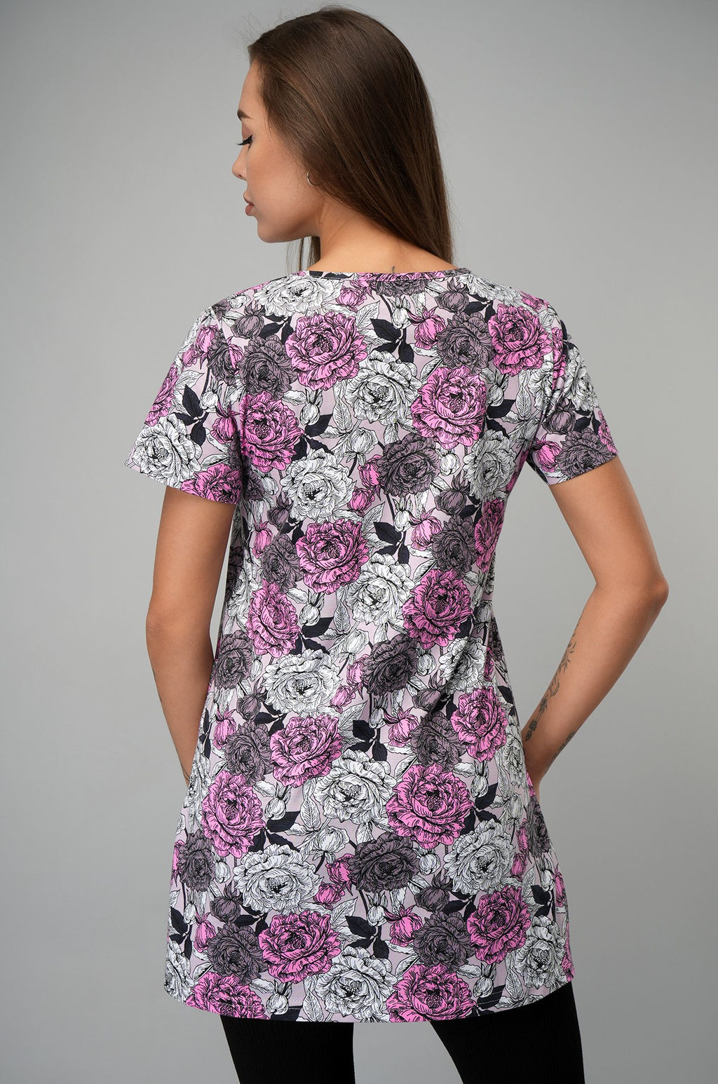 Удлиненная женская футболка с разрезами Happyfox - Happy fox фото 6