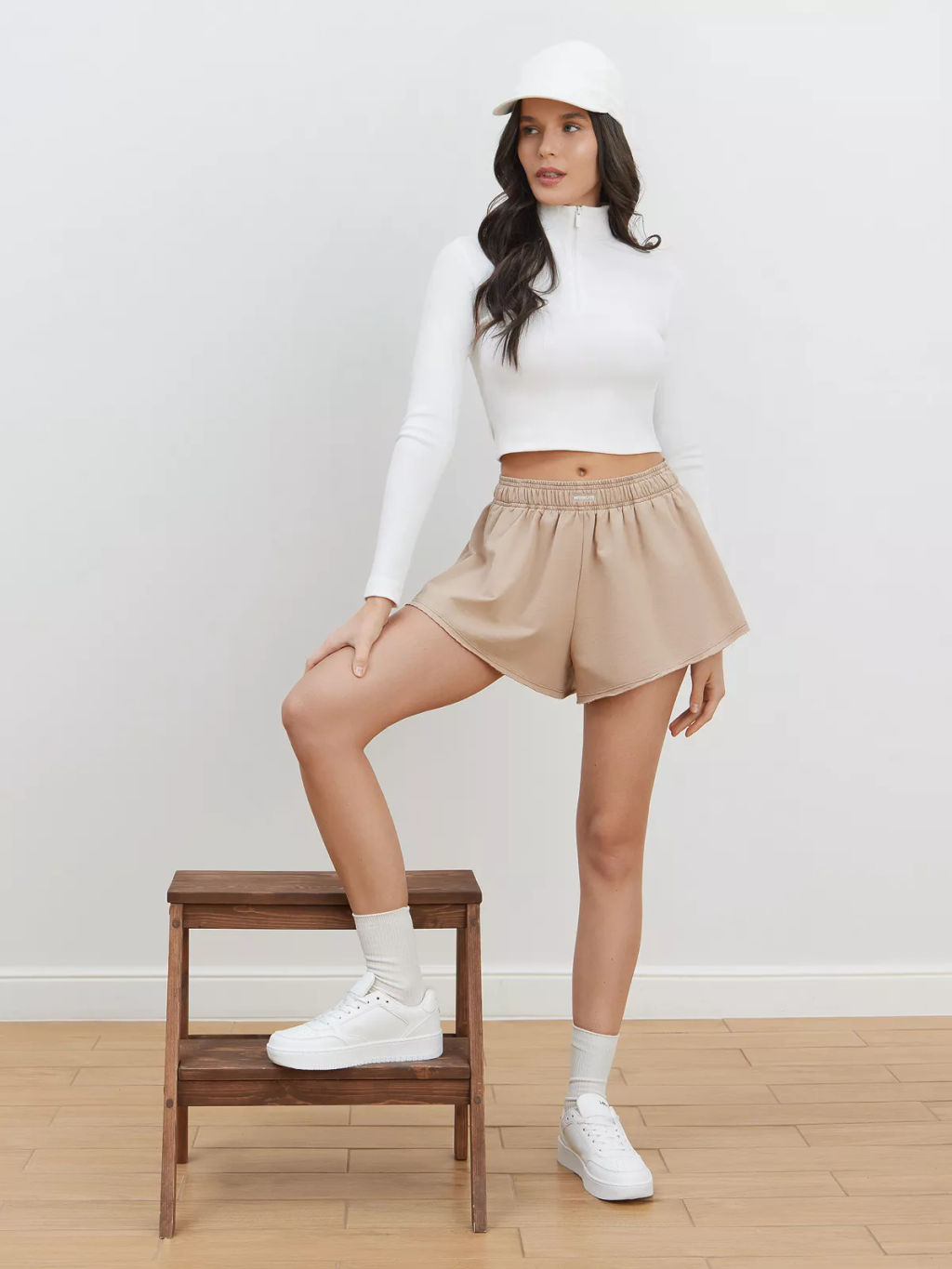 Шорты с высокой посадкой - NEVERLATE фото 5