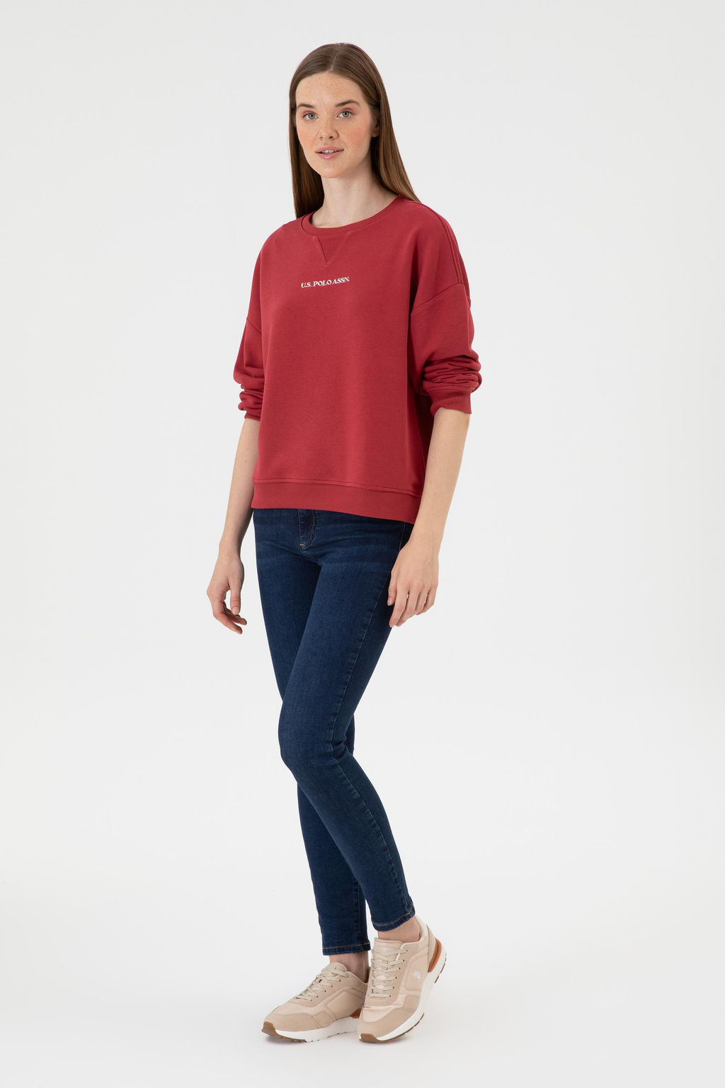 Kad_n Vi_ne Sweatshirt Sepette S_rpriz _ndirim - U.s. polo assn фото 4